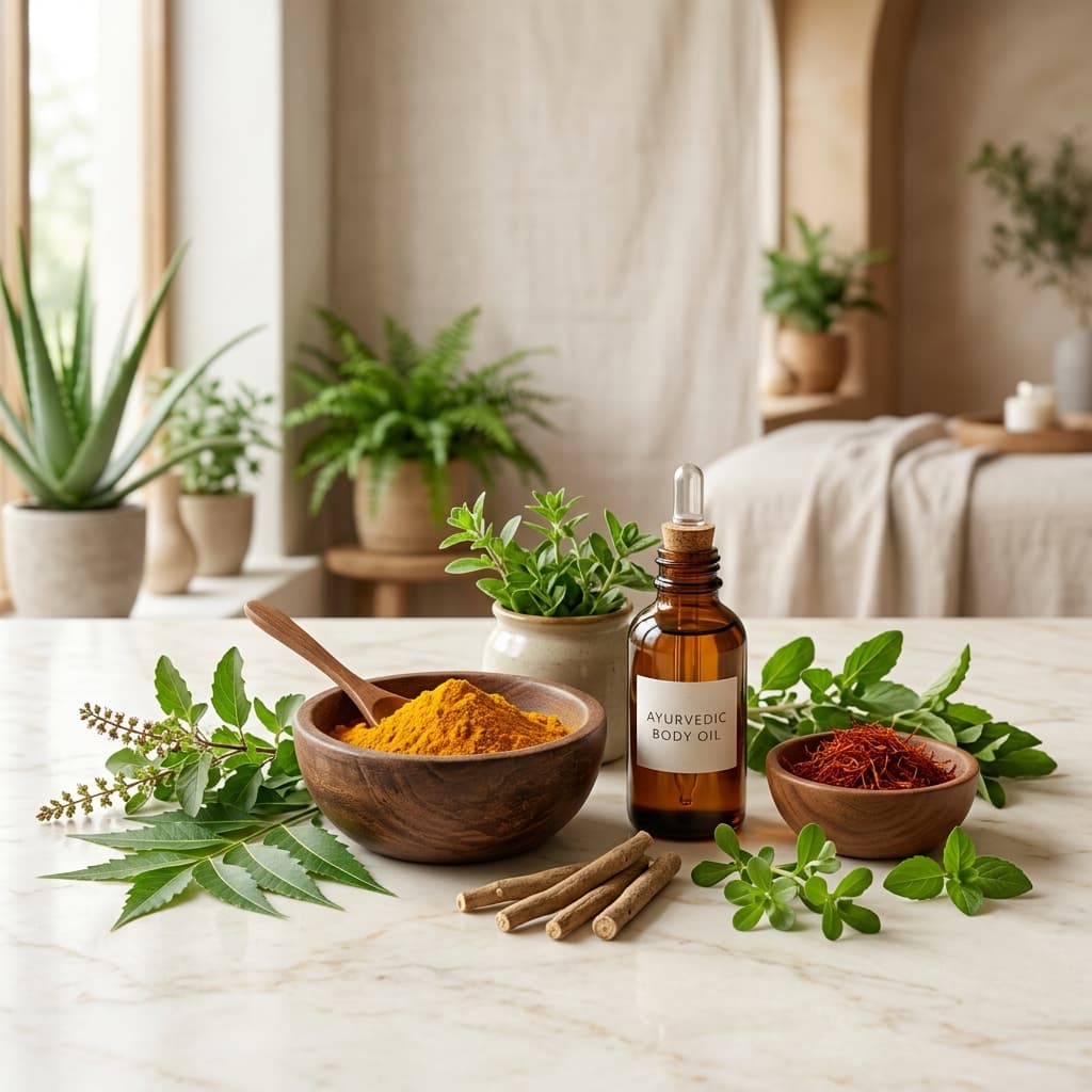 Ayurvedic herbs and oils